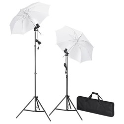 vidaXL Kit de estudio telón fondo blanco 600x300 cm y luces