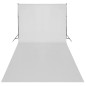 vidaXL Kit de estudio telón fondo blanco 600x300 cm y luces vidaXL Kit de estudio telón fondo blanco 600x300 cm y luces