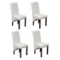 vidaXL Sillas de comedor 4 unidades cuero sintético blanco vidaXL Sillas de comedor 4 unidades cuero sintético blanco
