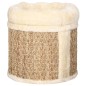vidaXL Casita para gatos de lujo con cojín hierba marina 33 cm vidaXL Casita para gatos de lujo con cojín hierba marina 33 cm