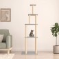 vidaXL Rascador para gatos con postes de sisal gris claro 183 cm vidaXL Rascador para gatos con postes de sisal gris claro 183 cm