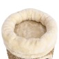 vidaXL Casita para gatos de lujo con cojín hierba marina 33 cm vidaXL Casita para gatos de lujo con cojín hierba marina 33 cm