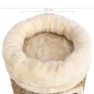vidaXL Casita para gatos de lujo con cojín hierba marina 33 cm vidaXL Casita para gatos de lujo con cojín hierba marina 33 cm