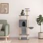 vidaXL Rascador para gatos con postes de sisal gris claro 153 cm vidaXL Rascador para gatos con postes de sisal gris claro 153 cm