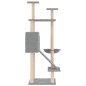 vidaXL Rascador para gatos con postes de sisal gris claro 153 cm vidaXL Rascador para gatos con postes de sisal gris claro 153 cm