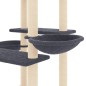 vidaXL Rascador para gatos con postes de sisal gris oscuro 133 cm vidaXL Rascador para gatos con postes de sisal gris oscuro 133 cm