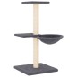 vidaXL Rascador para gatos con postes de sisal gris oscuro 72 cm vidaXL Rascador para gatos con postes de sisal gris oscuro 72 cm