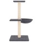 vidaXL Rascador para gatos con postes de sisal gris oscuro 72 cm vidaXL Rascador para gatos con postes de sisal gris oscuro 72 cm