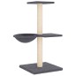 vidaXL Rascador para gatos con postes de sisal gris oscuro 72 cm vidaXL Rascador para gatos con postes de sisal gris oscuro 72 cm