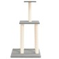 vidaXL Rascador para gatos con postes de sisal gris claro 85,5 cm vidaXL Rascador para gatos con postes de sisal gris claro 85,5 cm