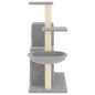 vidaXL Rascador para gatos con postes de sisal gris claro 83 cm vidaXL Rascador para gatos con postes de sisal gris claro 83 cm