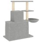 vidaXL Rascador para gatos con postes de sisal gris claro 83 cm vidaXL Rascador para gatos con postes de sisal gris claro 83 cm