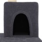 vidaXL Rascador para gatos con postes de sisal gris oscuro 123 cm vidaXL Rascador para gatos con postes de sisal gris oscuro 123 cm
