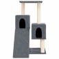 vidaXL Rascador para gatos con postes de sisal gris oscuro 82 cm vidaXL Rascador para gatos con postes de sisal gris oscuro 82 cm