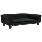 vidaXL Cama para perros de cuero sintético negra 95x55x30 cm vidaXL Cama para perros de cuero sintético negra 95x55x30 cm