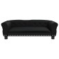 vidaXL Cama para perros de cuero sintético negra 95x55x30 cm vidaXL Cama para perros de cuero sintético negra 95x55x30 cm