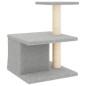 vidaXL Rascador para gatos con postes de sisal gris claro 48 cm vidaXL Rascador para gatos con postes de sisal gris claro 48 cm