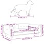 vidaXL Cama para perros de terciopelo marrón 95x55x30 cm vidaXL Cama para perros de terciopelo marrón 95x55x30 cm