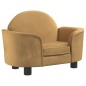vidaXL Cama para perros de terciopelo marrón 66x40x45 cm