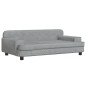 vidaXL Cama para perros de terciopelo gris claro 90x53x30 cm vidaXL Cama para perros de terciopelo gris claro 90x53x30 cm