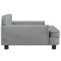 vidaXL Cama para perros de terciopelo gris claro 90x53x30 cm vidaXL Cama para perros de terciopelo gris claro 90x53x30 cm