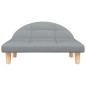 vidaXL Cama para perros de tela gris claro 70x52x30 cm vidaXL Cama para perros de tela gris claro 70x52x30 cm
