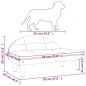 vidaXL Cama para perros de tela gris claro 70x52x30 cm vidaXL Cama para perros de tela gris claro 70x52x30 cm