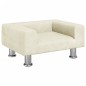 vidaXL Cama para perros de terciopelo crema 50x40x26,5 cm vidaXL Cama para perros de terciopelo crema 50x40x26,5 cm