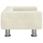 vidaXL Cama para perros de terciopelo crema 50x40x26,5 cm vidaXL Cama para perros de terciopelo crema 50x40x26,5 cm