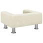vidaXL Cama para perros de terciopelo crema 50x40x26,5 cm vidaXL Cama para perros de terciopelo crema 50x40x26,5 cm