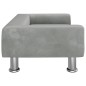 vidaXL Cama para perros de terciopelo gris claro 70x45x26,5 cm vidaXL Cama para perros de terciopelo gris claro 70x45x26,5 cm