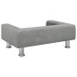 vidaXL Cama para perros de terciopelo gris claro 70x45x26,5 cm vidaXL Cama para perros de terciopelo gris claro 70x45x26,5 cm
