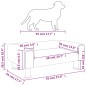 vidaXL Cama para perros de terciopelo gris claro 70x45x26,5 cm vidaXL Cama para perros de terciopelo gris claro 70x45x26,5 cm