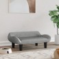 vidaXL Cama para perros de terciopelo gris claro 70x40x24 cm vidaXL Cama para perros de terciopelo gris claro 70x40x24 cm