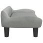 vidaXL Cama para perros de terciopelo gris claro 70x40x24 cm vidaXL Cama para perros de terciopelo gris claro 70x40x24 cm