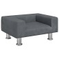 vidaXL Cama para perros de terciopelo gris oscuro 50x40x26,5 cm vidaXL Cama para perros de terciopelo gris oscuro 50x40x26,5 cm