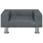 vidaXL Cama para perros de terciopelo gris oscuro 50x40x26,5 cm vidaXL Cama para perros de terciopelo gris oscuro 50x40x26,5 cm