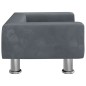 vidaXL Cama para perros de terciopelo gris oscuro 50x40x26,5 cm vidaXL Cama para perros de terciopelo gris oscuro 50x40x26,5 cm