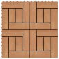 vidaXL Baldosas de porche de WPC 30x30 cm 2 m² color teca 22 unidades vidaXL Baldosas de porche de WPC 30x30 cm 2 m² color teca 22 unidades