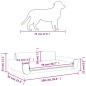 vidaXL Cama para perros de terciopelo marrón 100x54x33 cm vidaXL Cama para perros de terciopelo marrón 100x54x33 cm