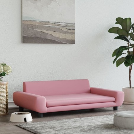 vidaXL Cama para perros de terciopelo rosa 100x54x33 cm