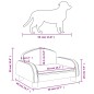 vidaXL Cama para perros de tela gris claro 50x40x30 cm vidaXL Cama para perros de tela gris claro 50x40x30 cm