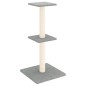 vidaXL Rascador para gatos con postes de sisal gris claro 73 cm vidaXL Rascador para gatos con postes de sisal gris claro 73 cm