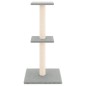 vidaXL Rascador para gatos con postes de sisal gris claro 73 cm vidaXL Rascador para gatos con postes de sisal gris claro 73 cm
