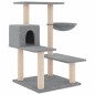 vidaXL Rascador para gatos con postes de sisal gris claro 82,5 cm vidaXL Rascador para gatos con postes de sisal gris claro 82,5 cm