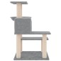 vidaXL Rascador para gatos con postes de sisal gris claro 82,5 cm vidaXL Rascador para gatos con postes de sisal gris claro 82,5 cm
