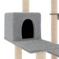 vidaXL Rascador para gatos con postes de sisal gris claro 82,5 cm vidaXL Rascador para gatos con postes de sisal gris claro 82,5 cm
