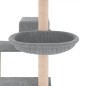 vidaXL Rascador para gatos con postes de sisal gris claro 82,5 cm vidaXL Rascador para gatos con postes de sisal gris claro 82,5 cm