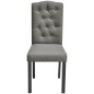vidaXL Sillas de comedor 2 unidades tela gris vidaXL Sillas de comedor 2 unidades tela gris