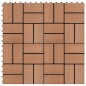 vidaXL Baldosas de porche WPC 30x30 cm 2 m² marrón 22 unidades vidaXL Baldosas de porche WPC 30x30 cm 2 m² marrón 22 unidades